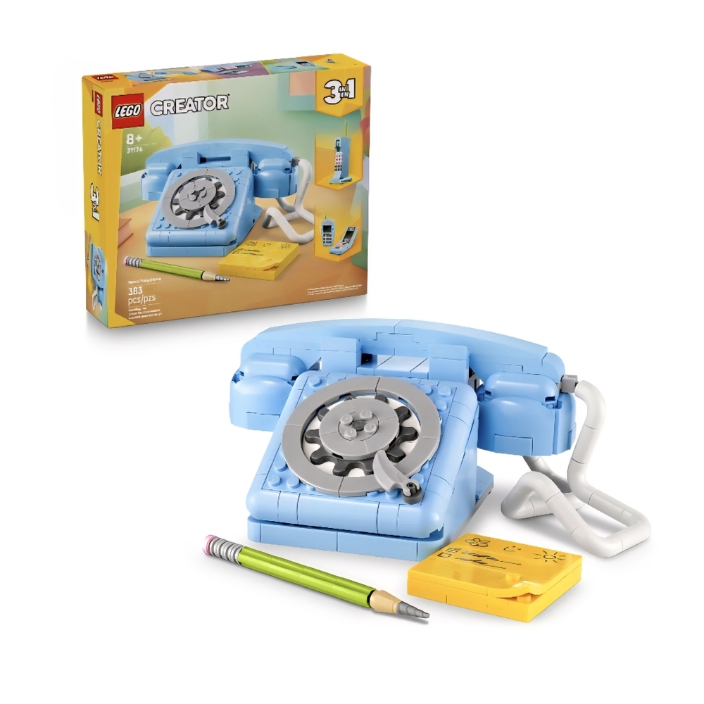 LEGO #31174 Creator 3 in 1 Retro Telephone - Decor for a Nostalgic Feel - *NIB